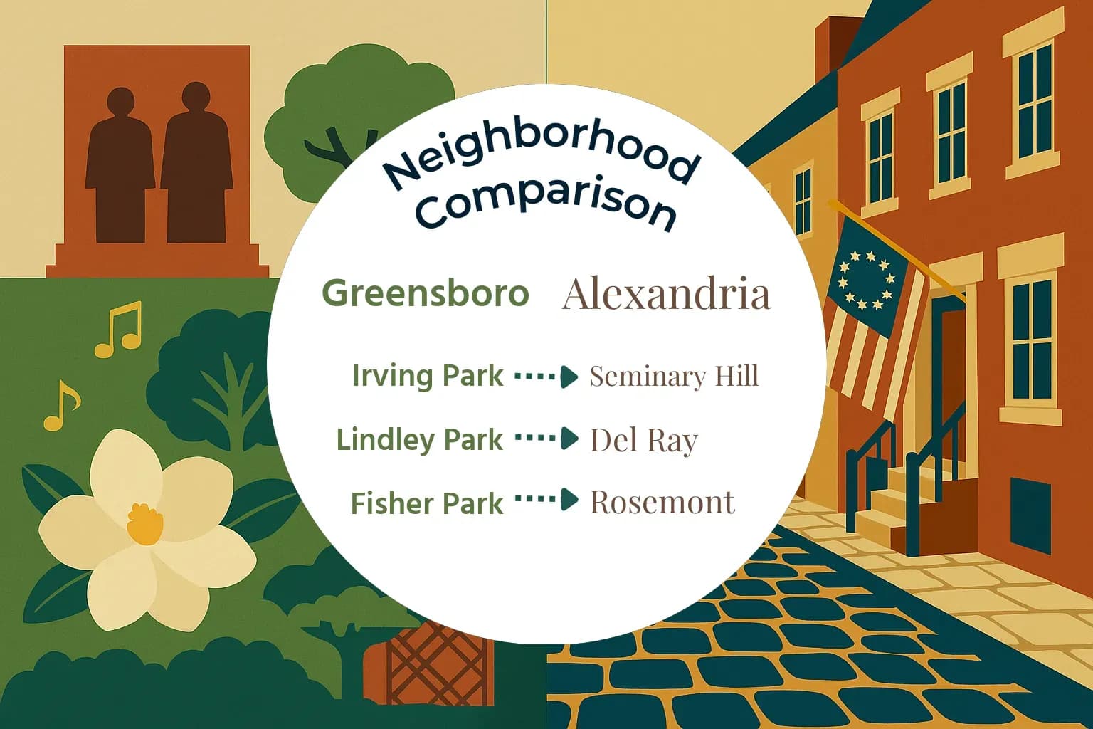 Greensboro vs Alexandria Neighborhood Comparison