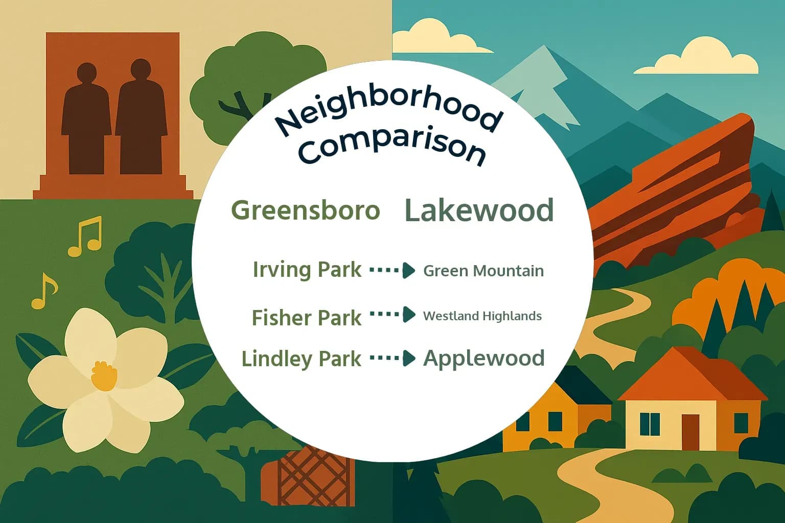 Greensboro vs Lakewood Neighborhood Comparison