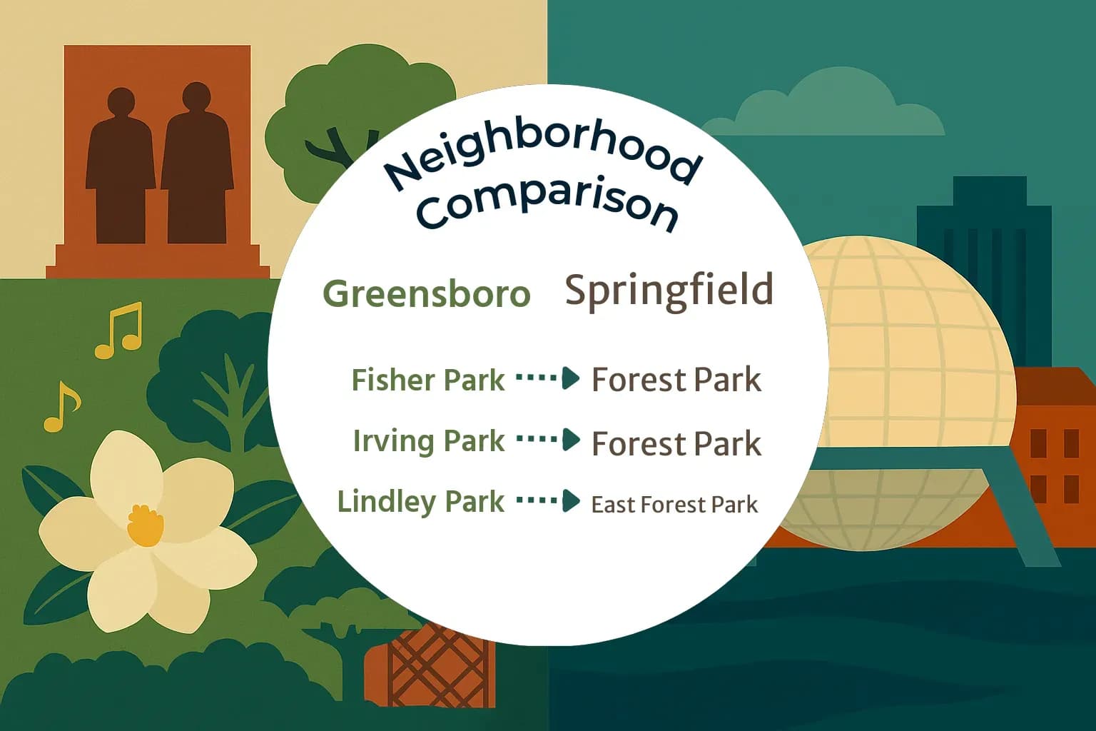 Greensboro vs Springfield Neighborhood Comparison