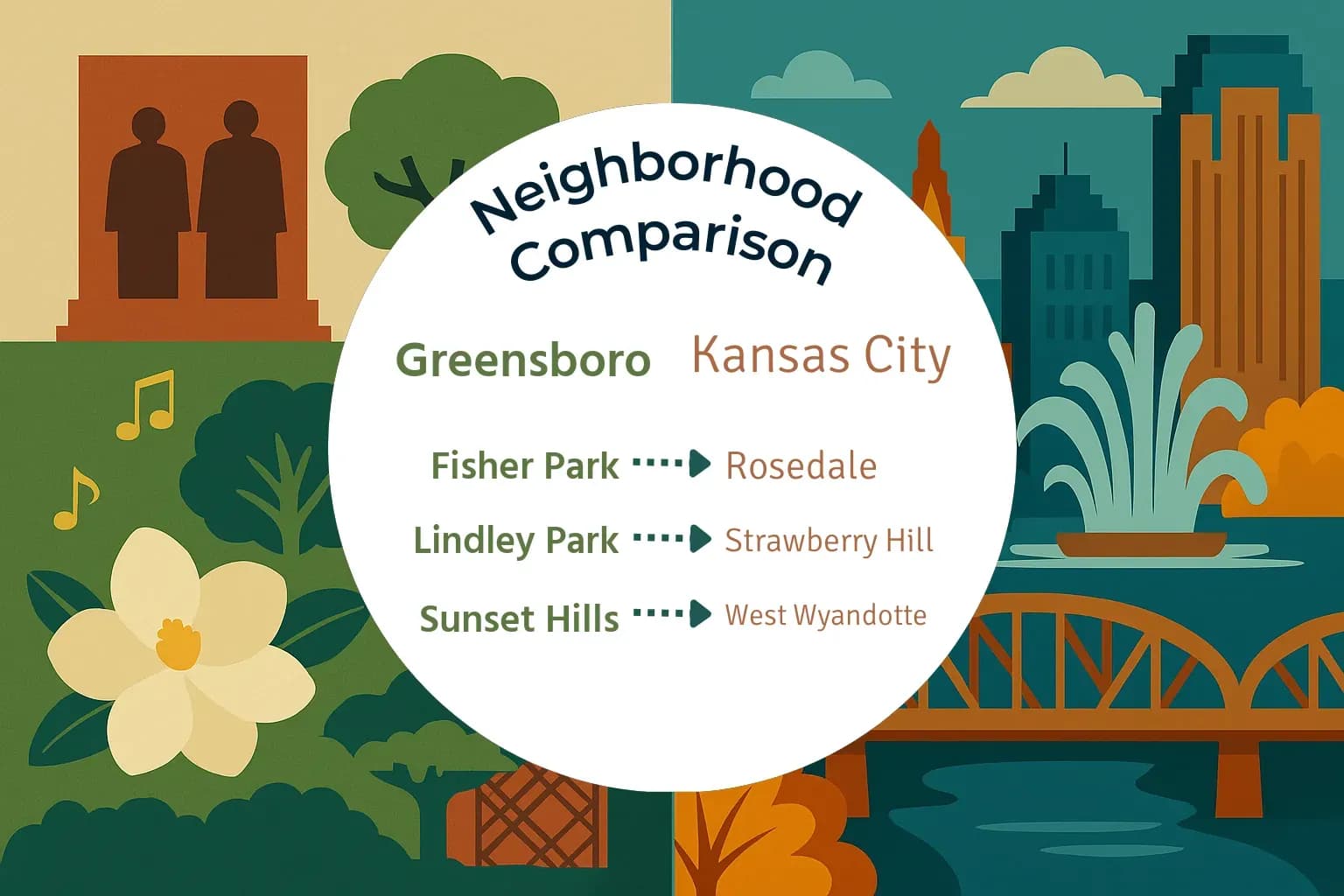 Greensboro vs Kansas City Neighborhood Comparison