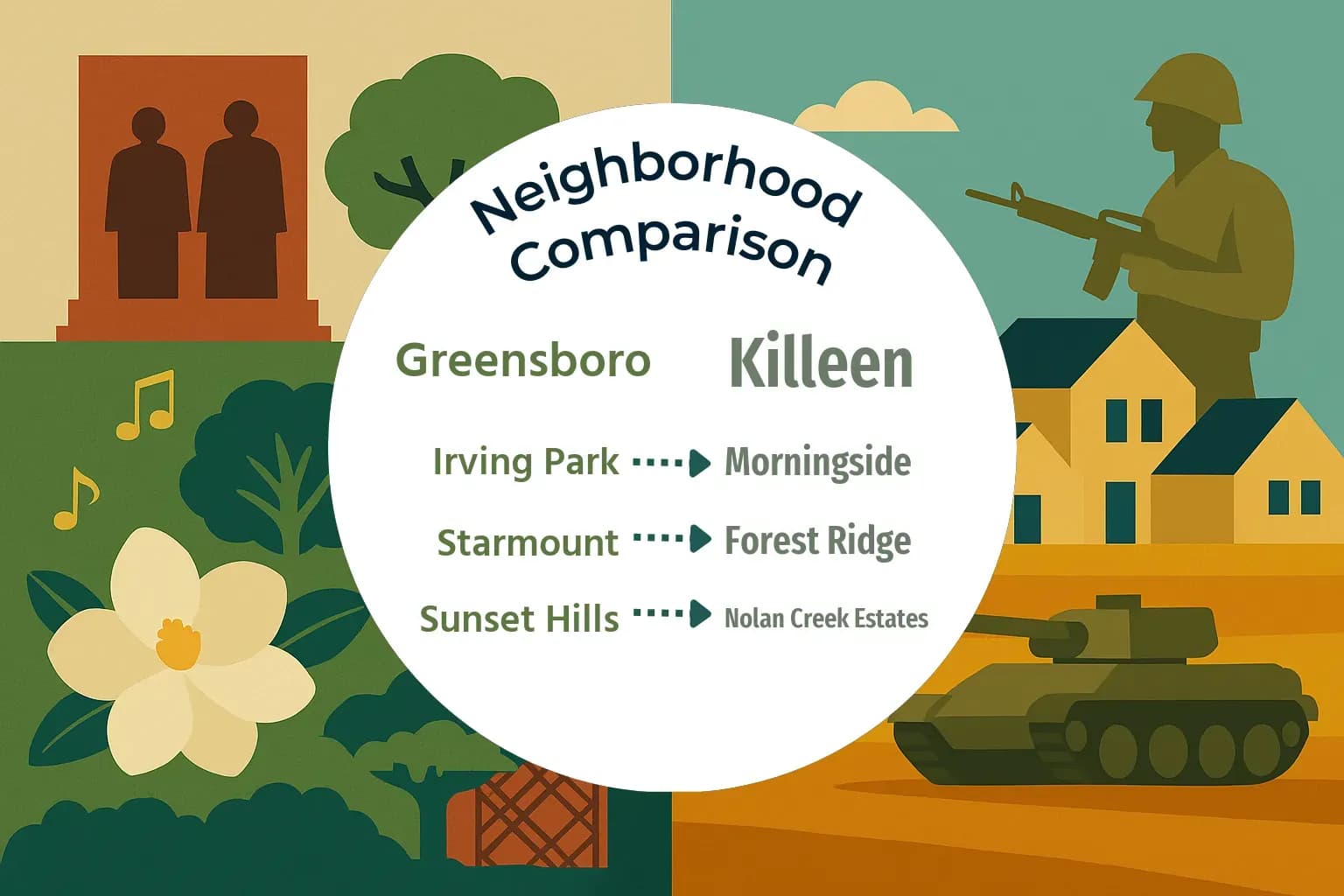 Greensboro vs Killeen Neighborhood Comparison