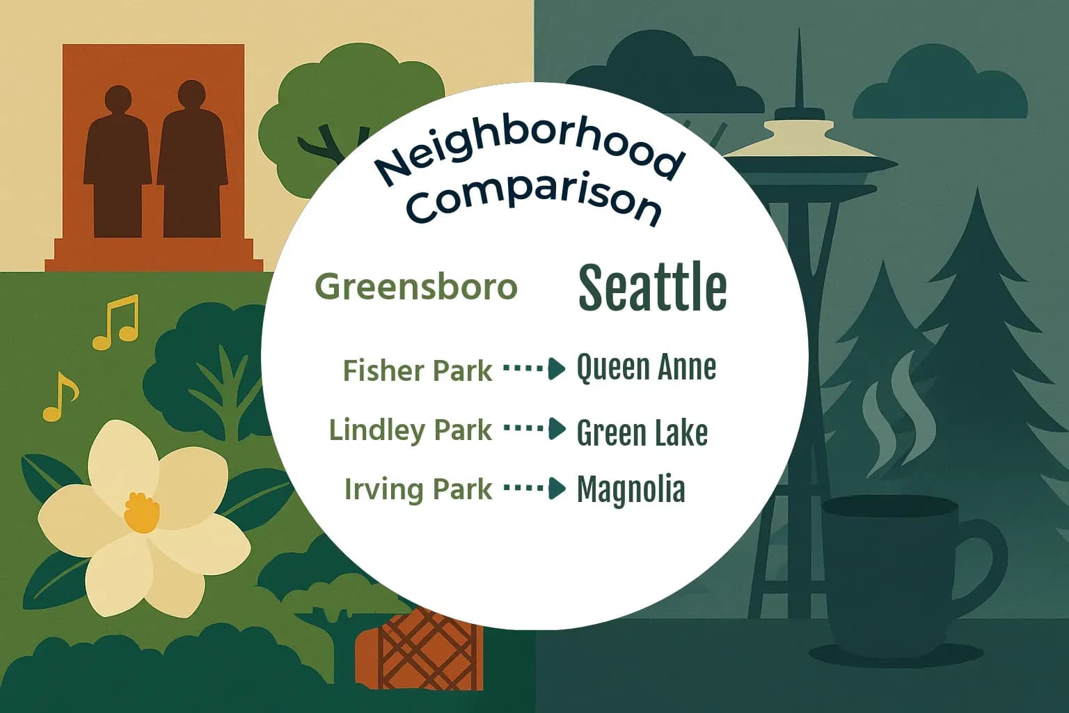 Greensboro vs Seattle Neighborhood Comparison