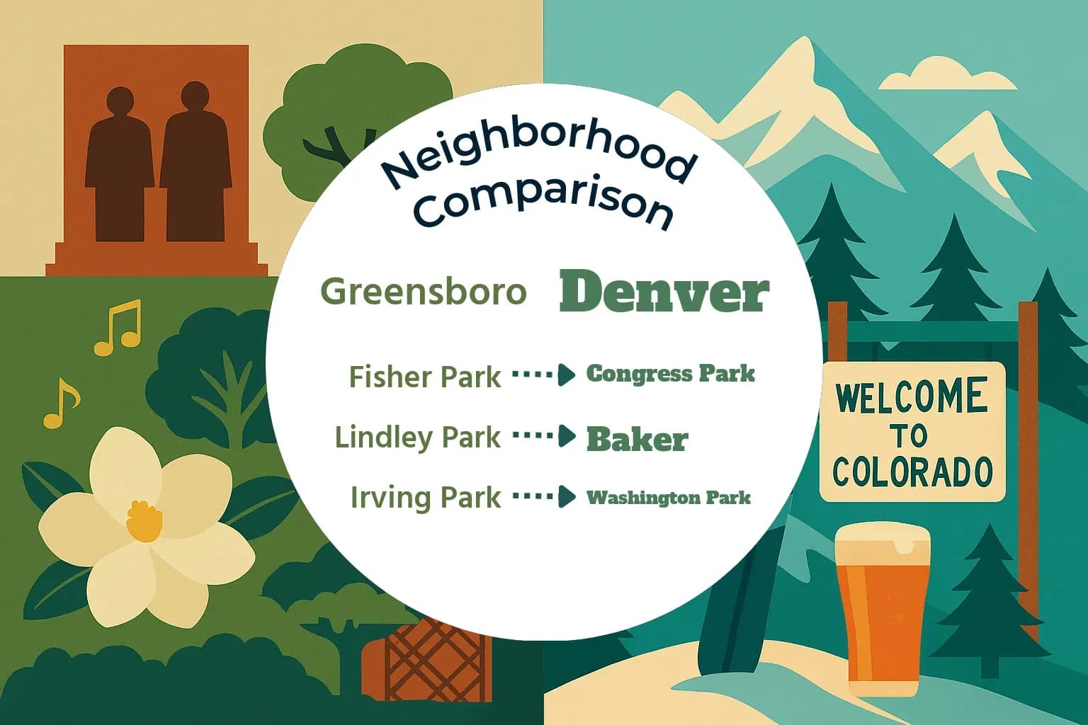 Greensboro vs Denver Neighborhood Comparison