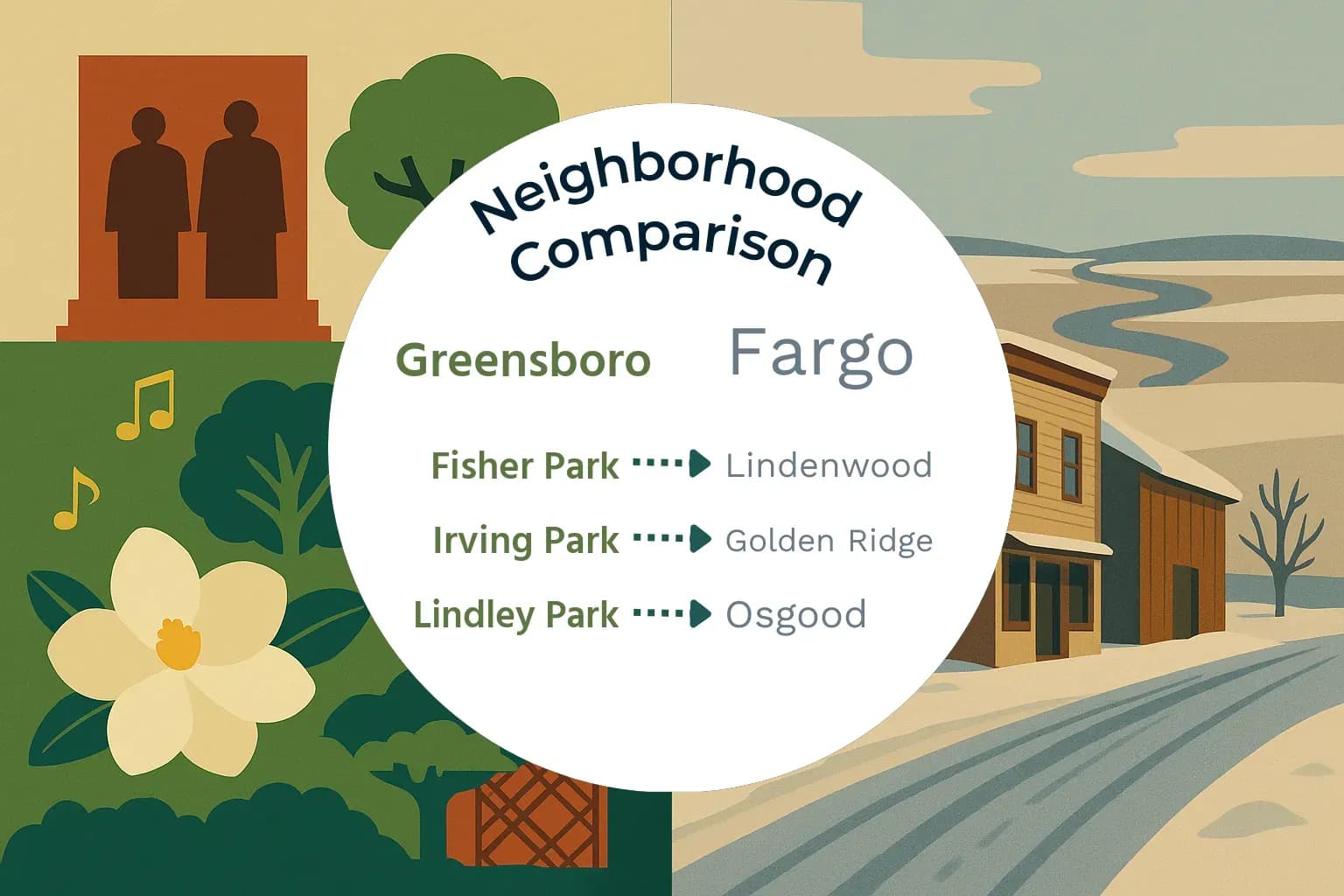 Greensboro vs Fargo Neighborhood Comparison