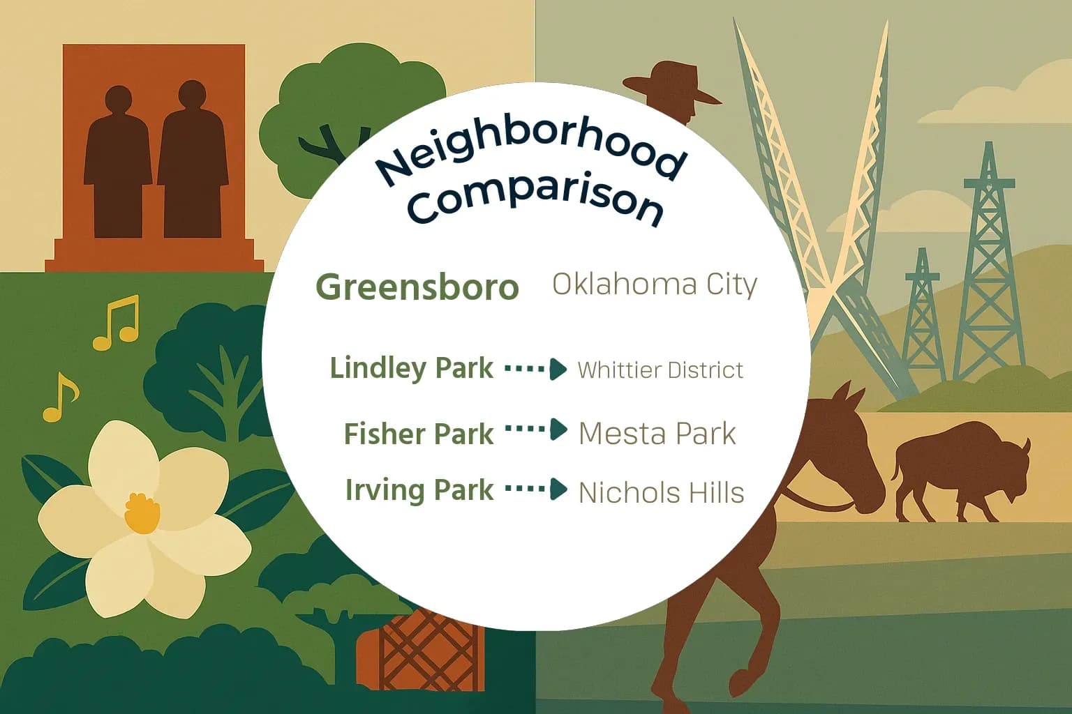 Greensboro vs Oklahoma City Neighborhood Comparison
