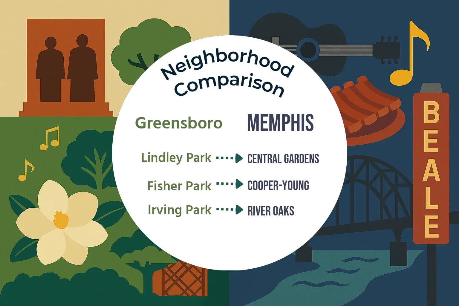 Greensboro vs Memphis Neighborhood Comparison