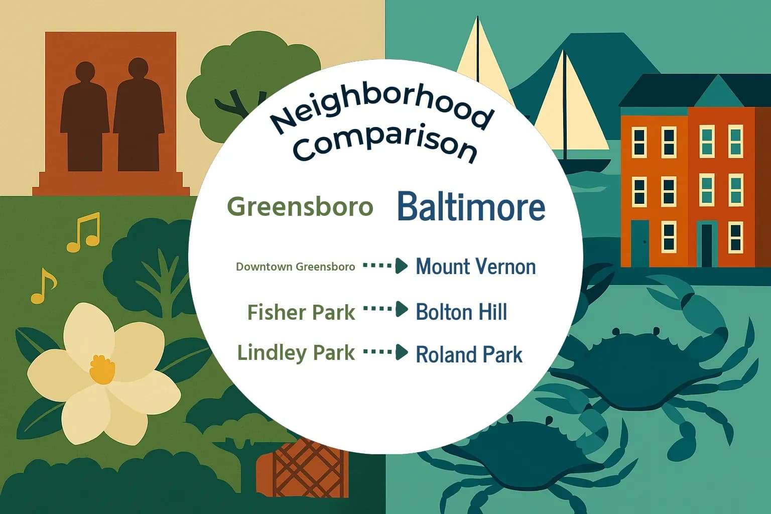 Greensboro vs Baltimore Neighborhood Comparison