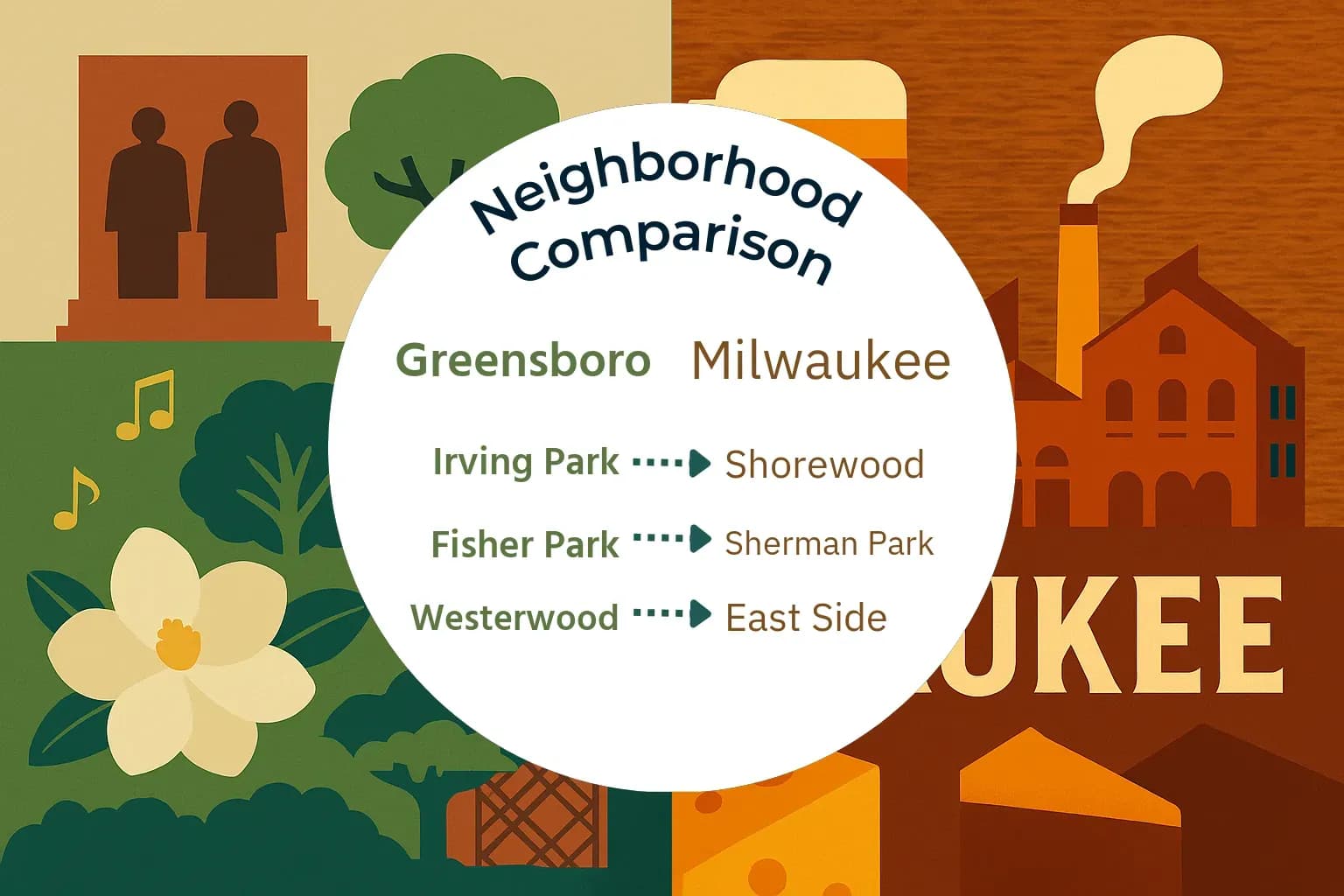 Greensboro vs Milwaukee Neighborhood Comparison