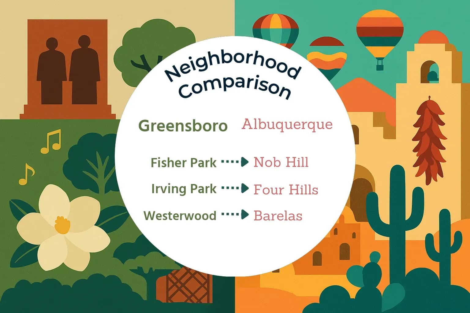 Greensboro vs Albuquerque Neighborhood Comparison