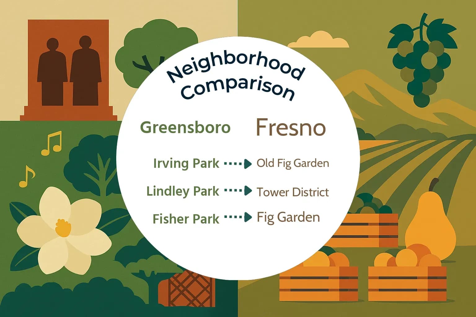 Greensboro vs Fresno Neighborhood Comparison