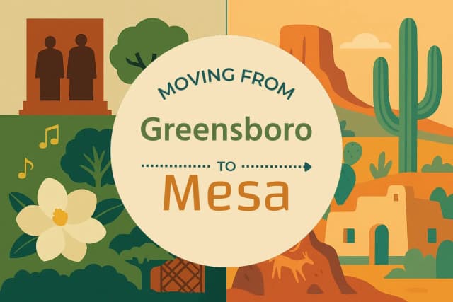 Moving from Greensboro to Mesa