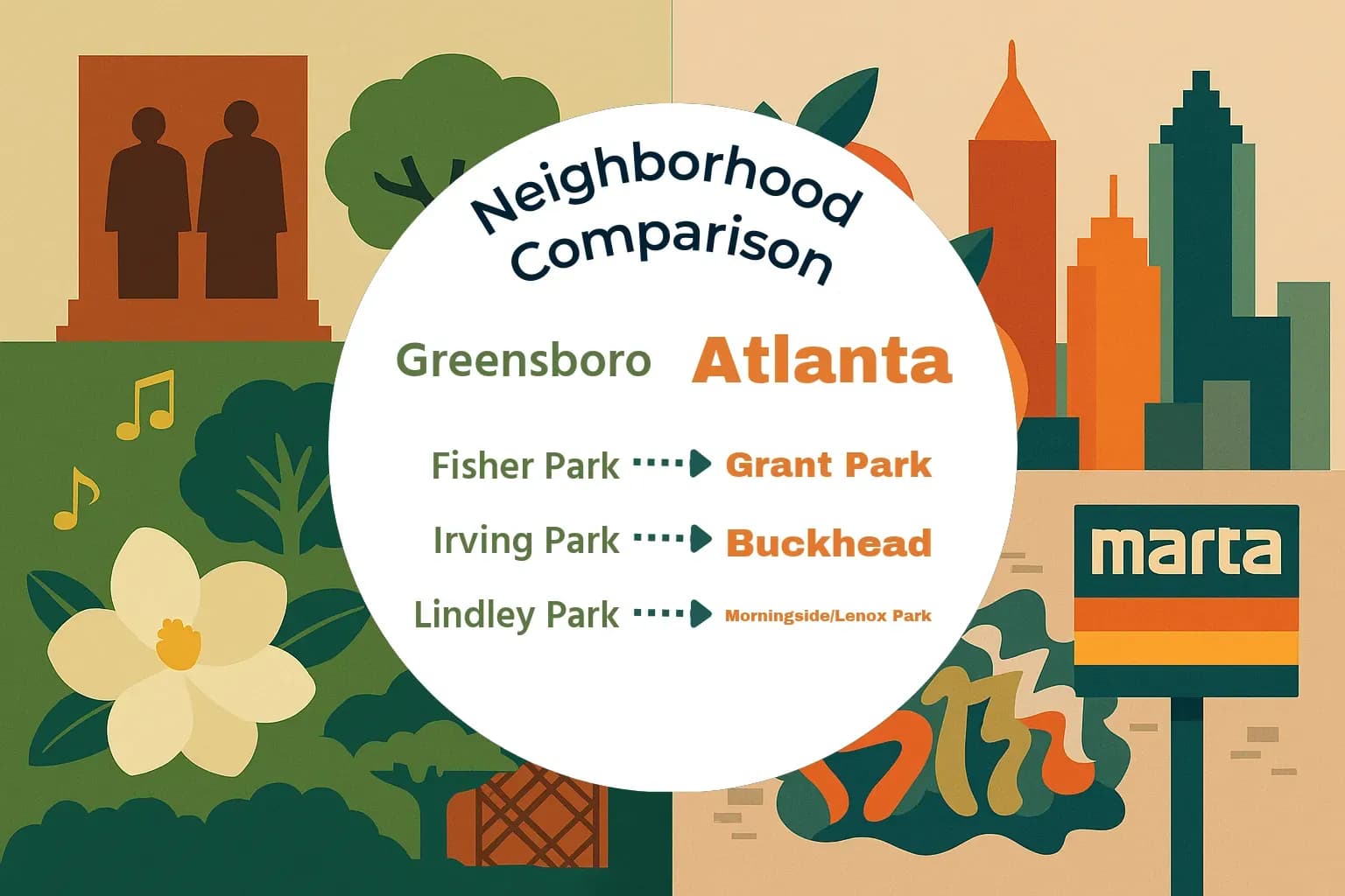 Greensboro vs Atlanta Neighborhood Comparison