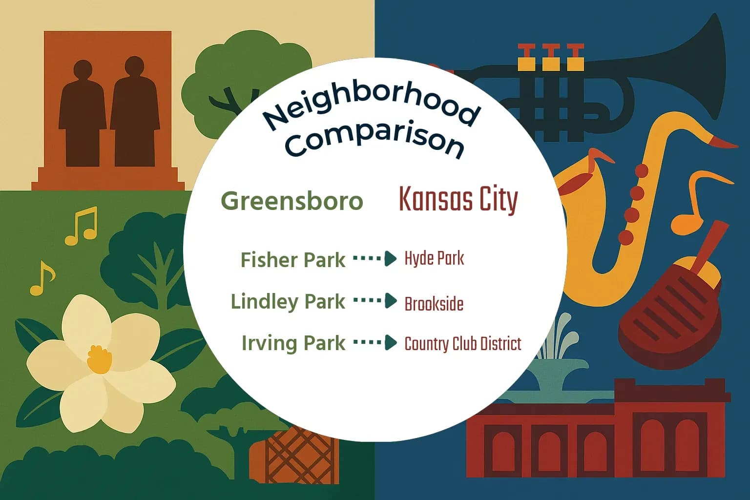 Greensboro vs Kansas City Neighborhood Comparison