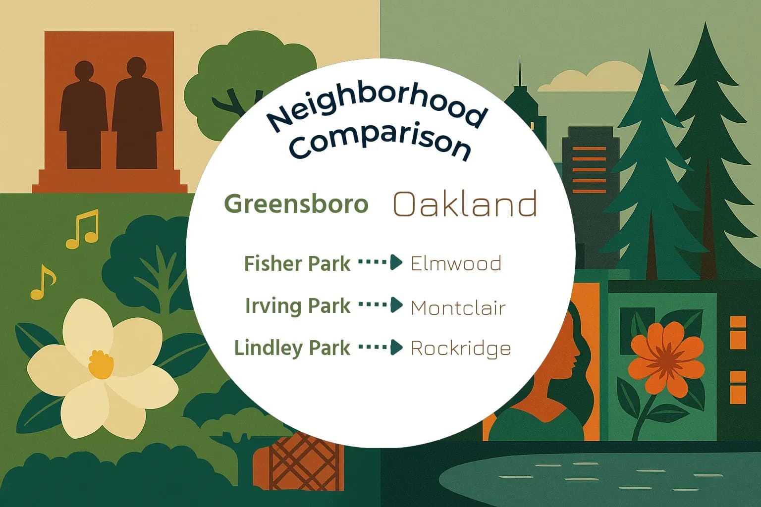 Greensboro vs Oakland Neighborhood Comparison