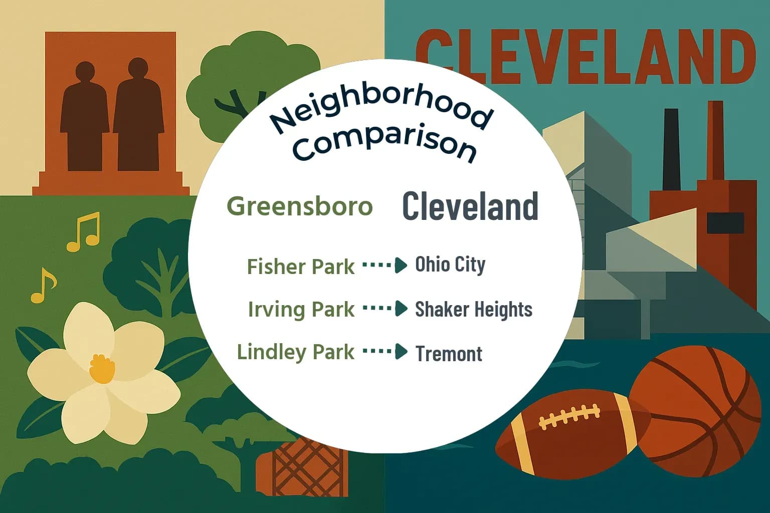 Greensboro vs Cleveland Neighborhood Comparison