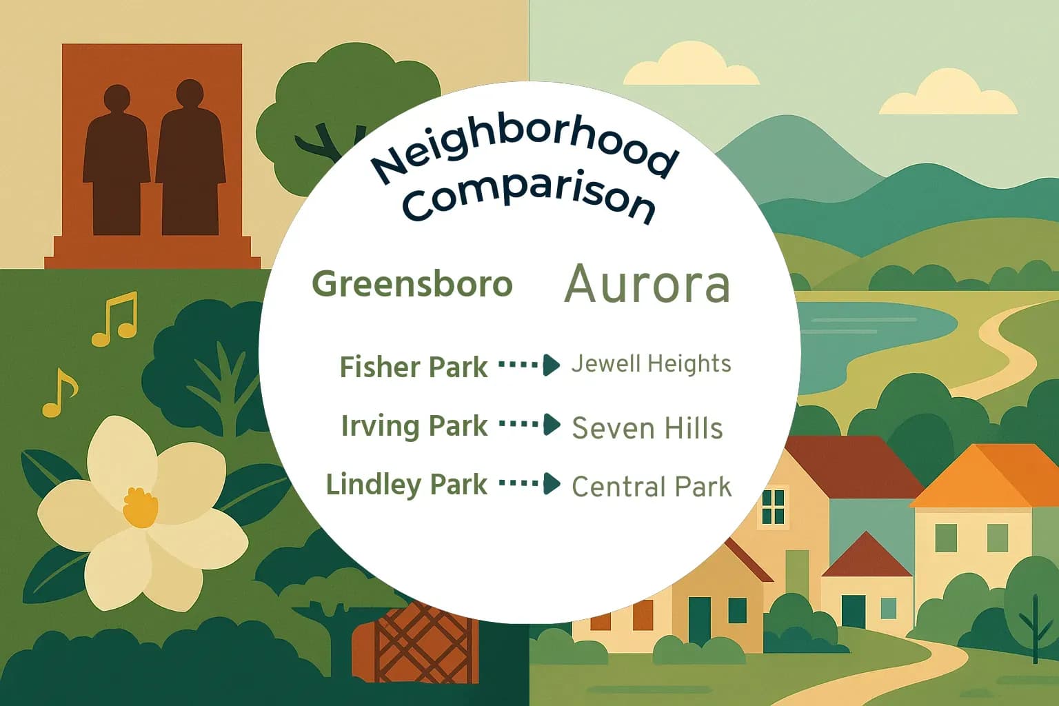 Greensboro vs Aurora Neighborhood Comparison
