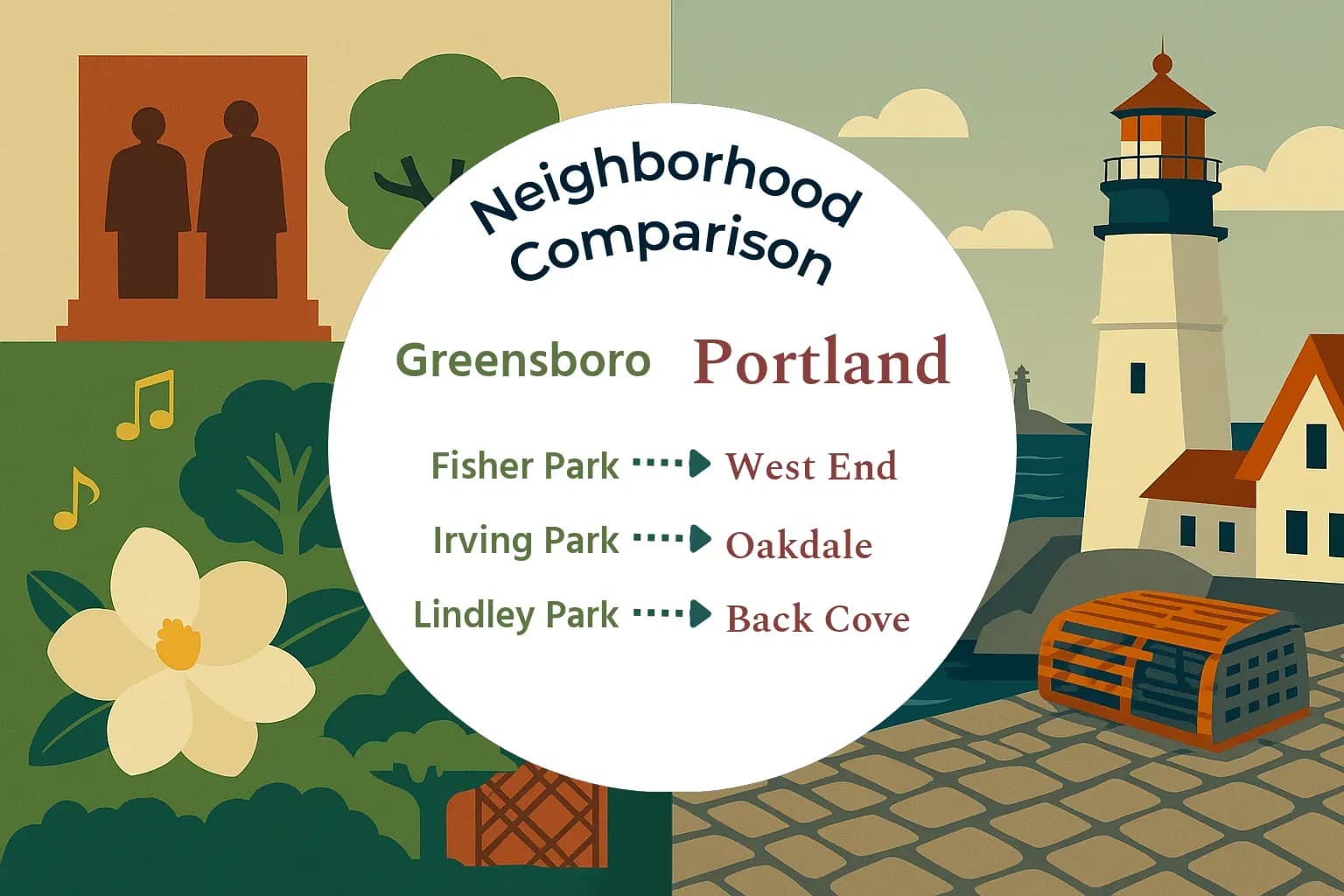 Greensboro vs Portland Neighborhood Comparison