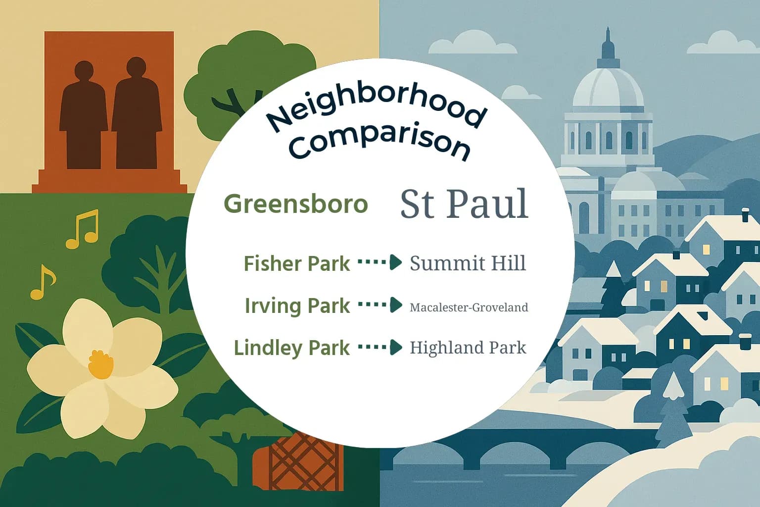 Greensboro vs St. Paul Neighborhood Comparison