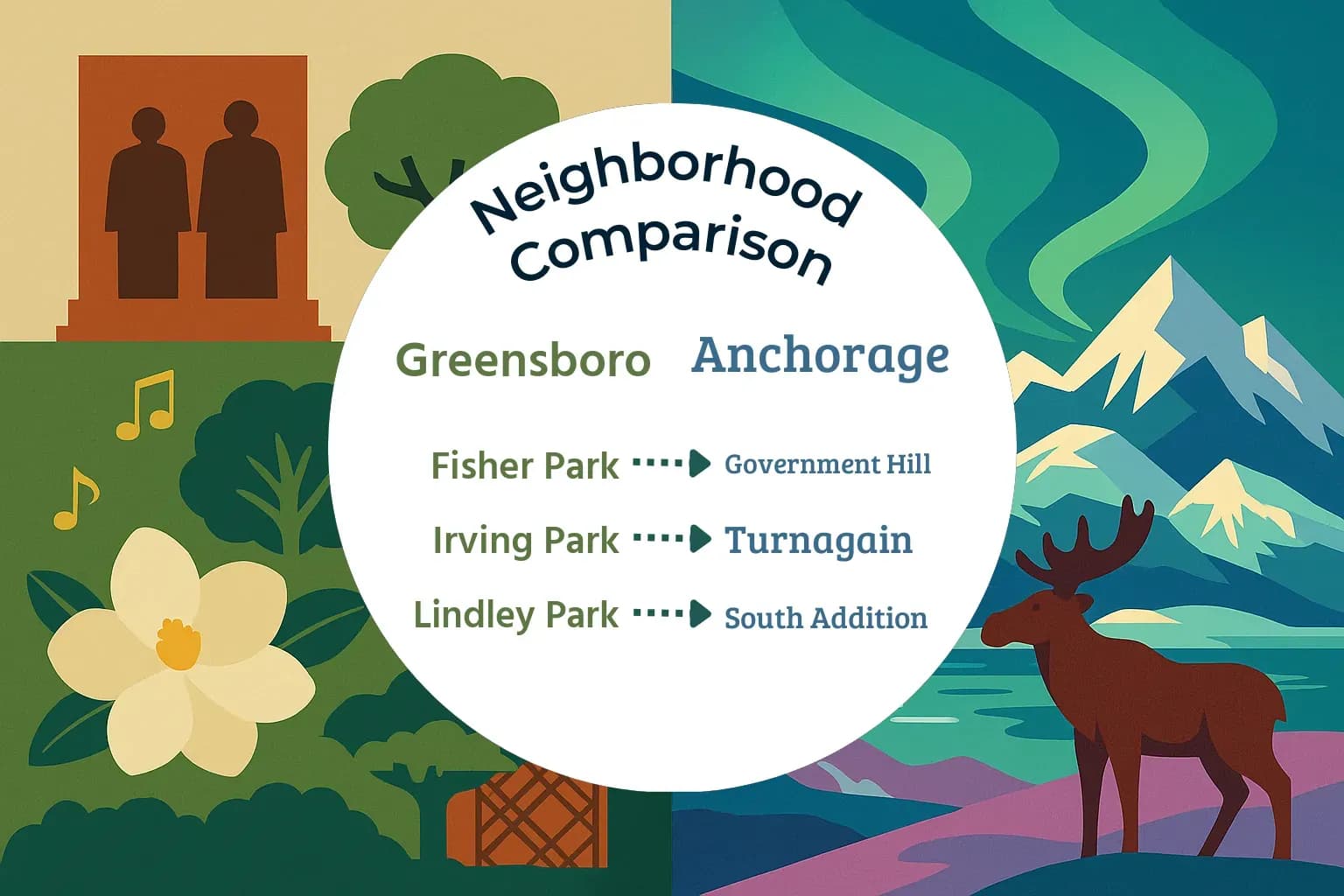 Greensboro vs Anchorage Neighborhood Comparison