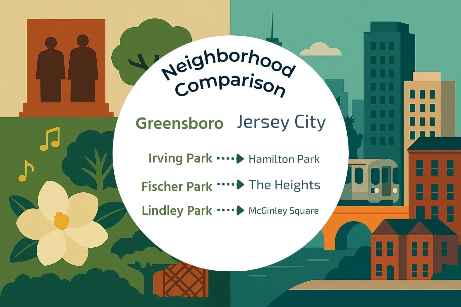 Greensboro vs Jersey City Neighborhood Comparison