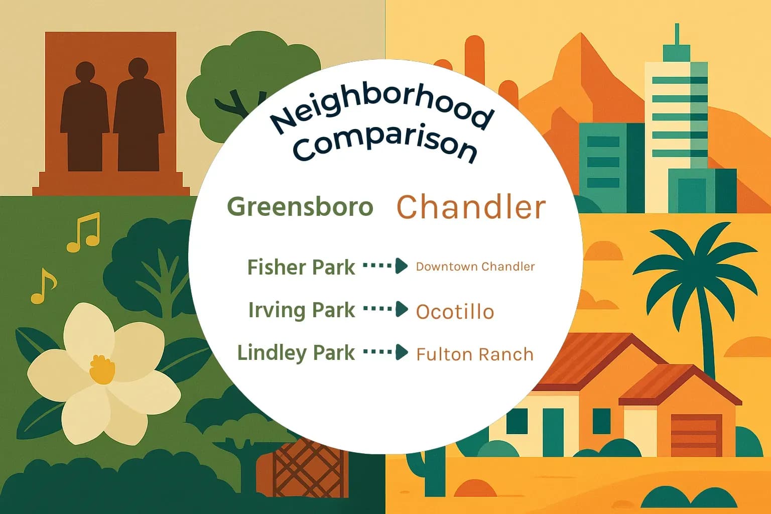 Greensboro vs Chandler Neighborhood Comparison