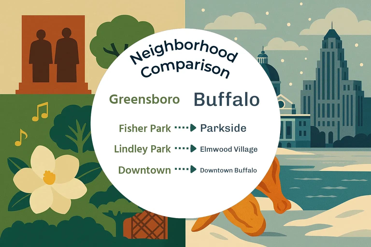 Greensboro vs Buffalo Neighborhood Comparison