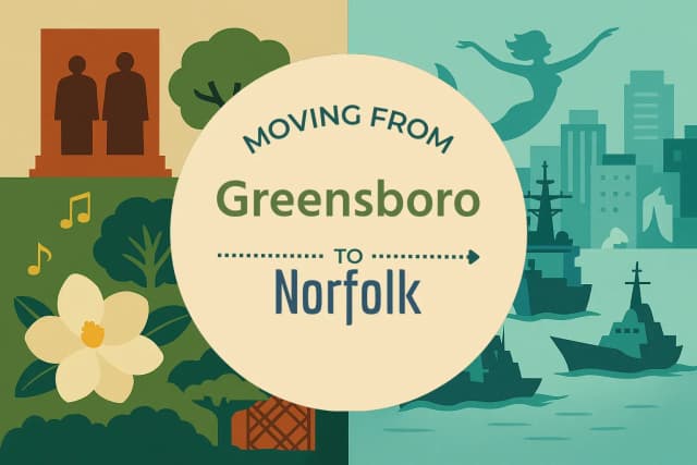 Moving from Greensboro to Norfolk