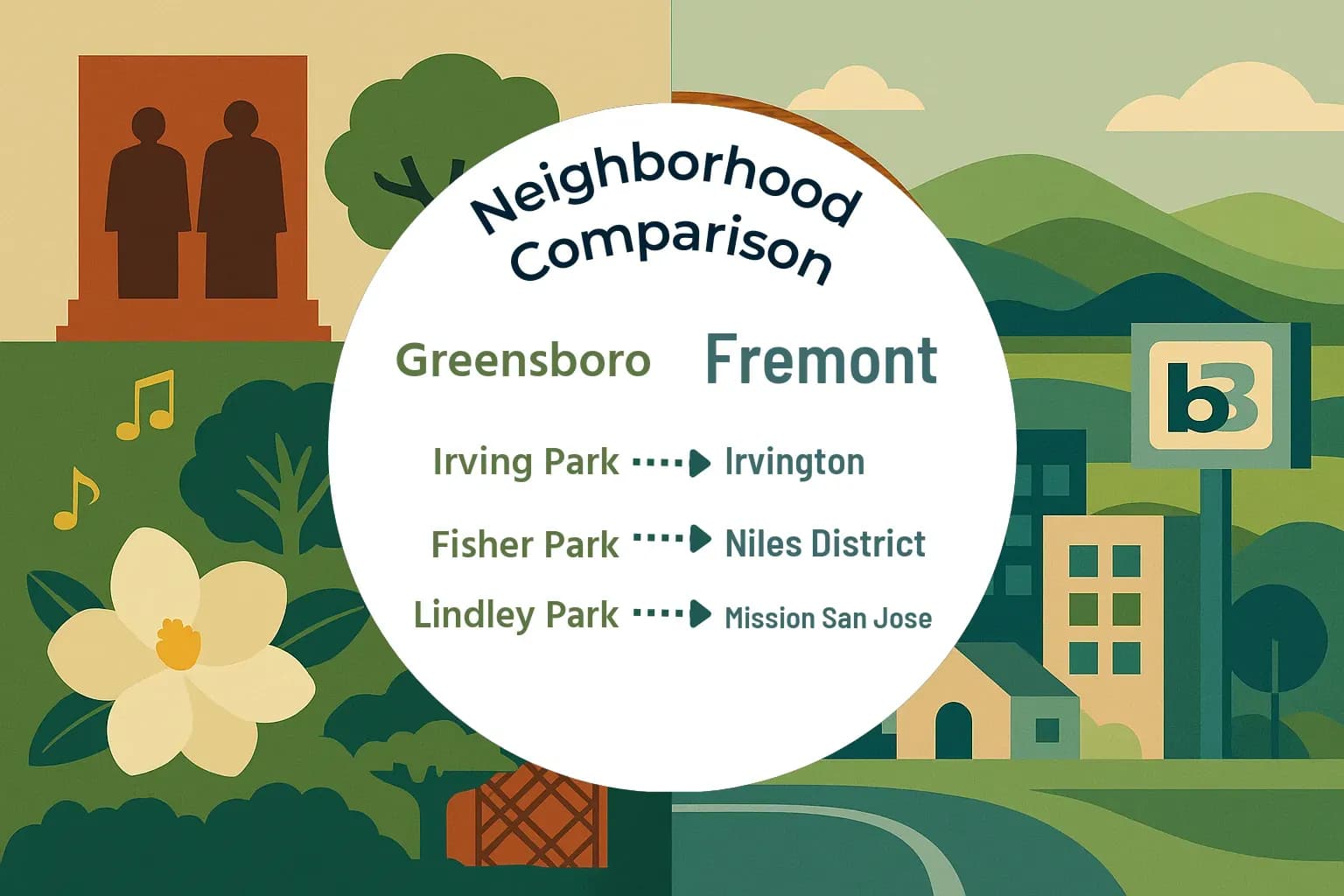 Greensboro vs Fremont Neighborhood Comparison
