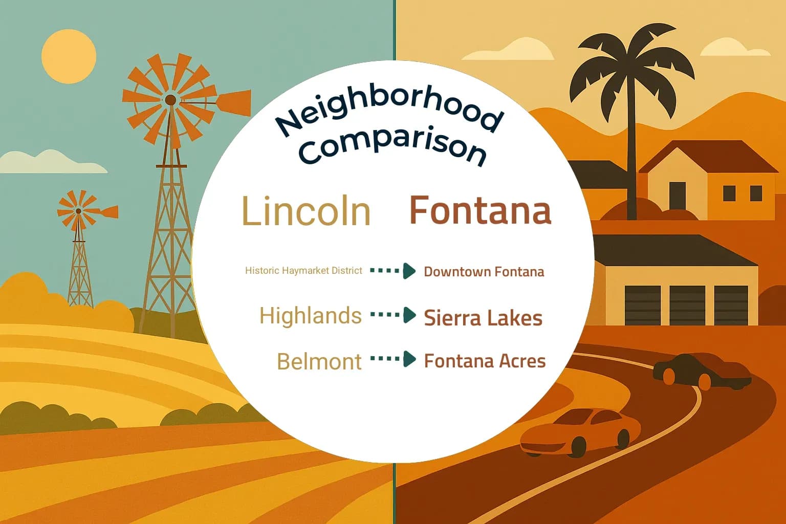 Lincoln vs Fontana Neighborhood Comparison