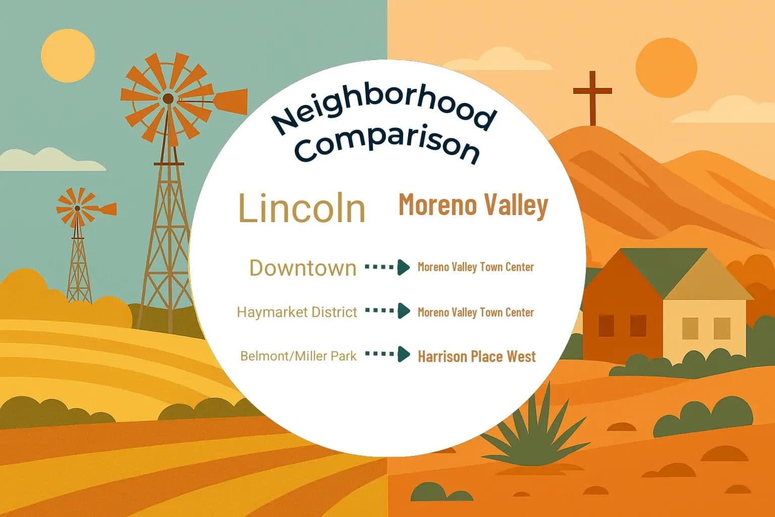 Lincoln vs Moreno Valley Neighborhood Comparison