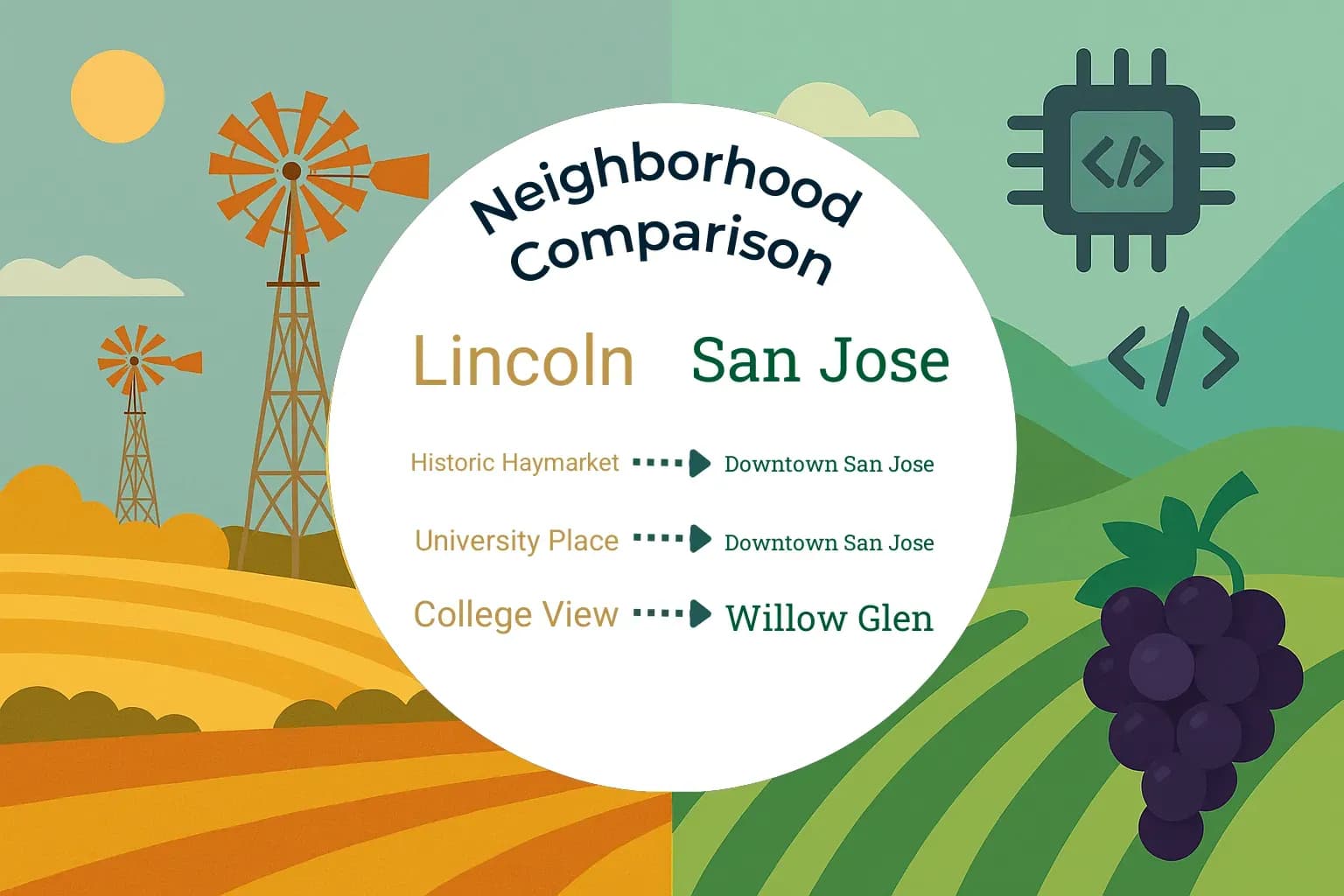 Lincoln vs San Jose Neighborhood Comparison