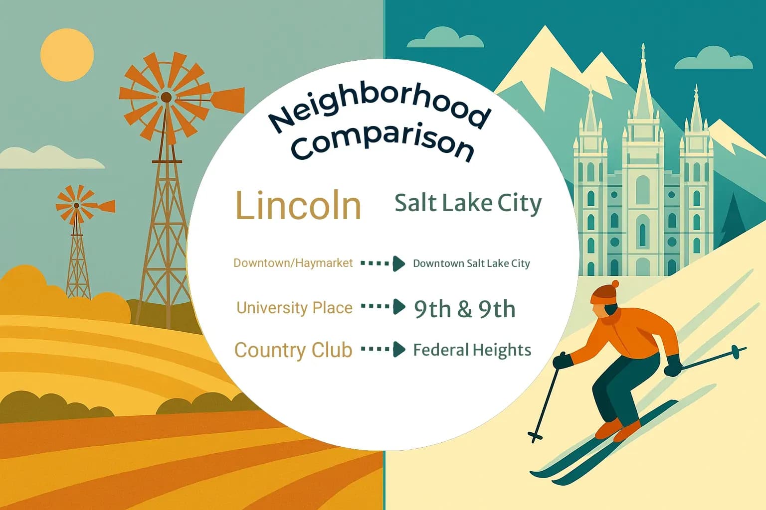 Lincoln vs Salt Lake City Neighborhood Comparison