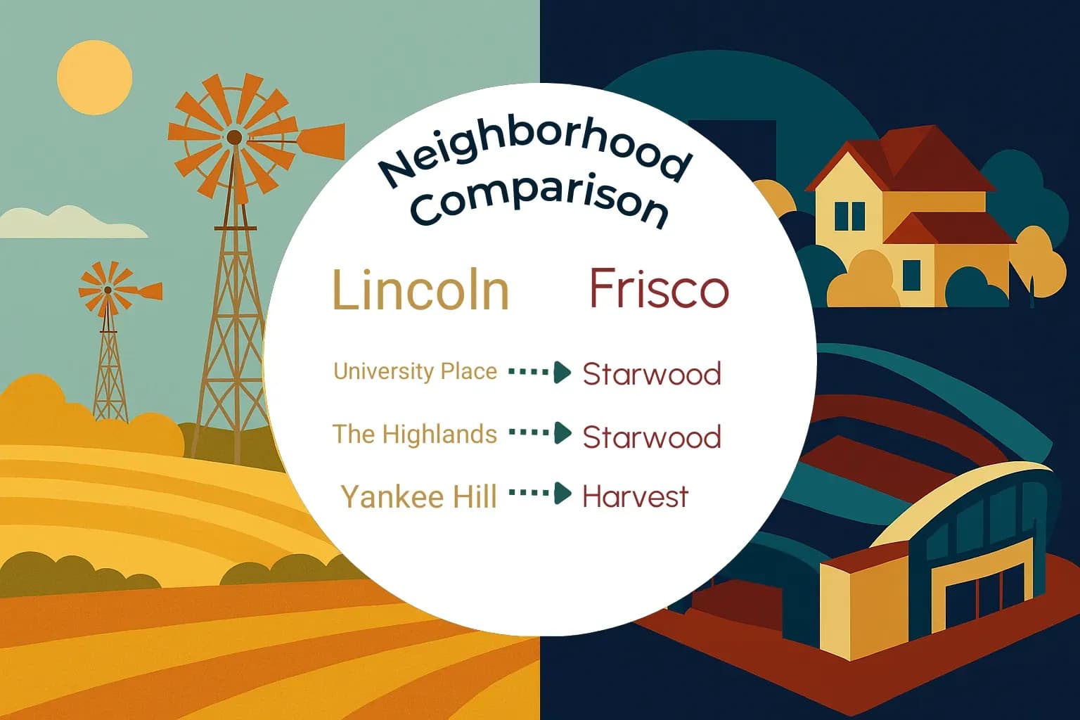 Lincoln vs Frisco Neighborhood Comparison