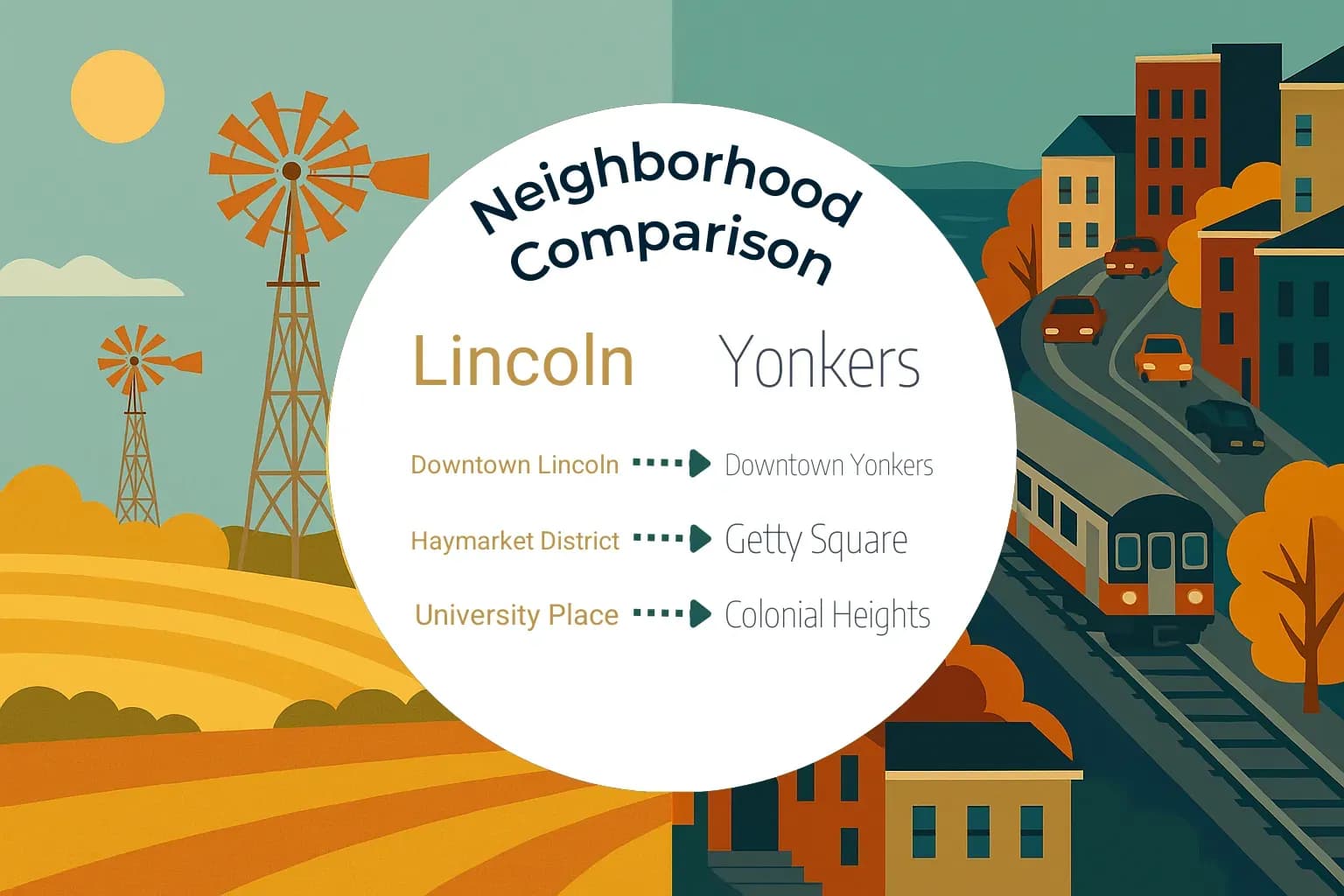 Lincoln vs Yonkers Neighborhood Comparison