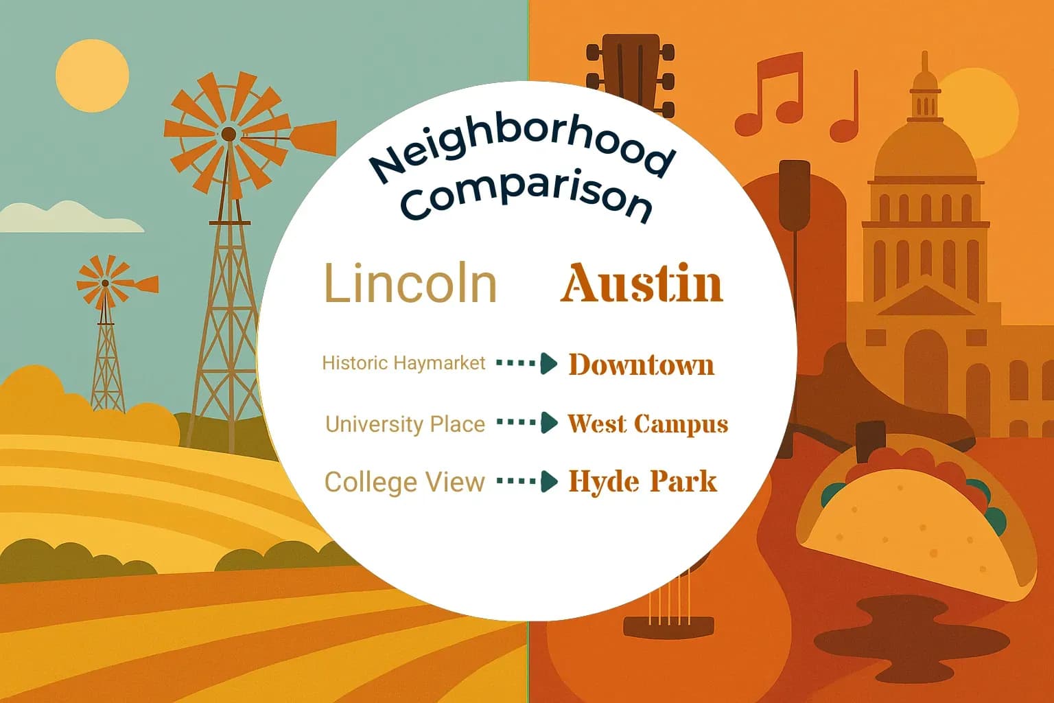 Lincoln vs Austin Neighborhood Comparison