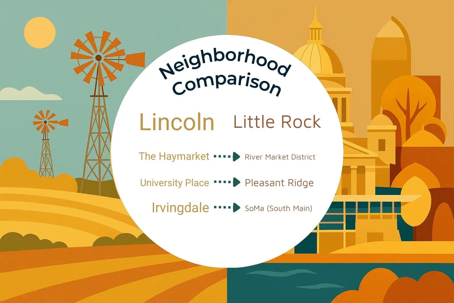 Lincoln vs Little Rock Neighborhood Comparison