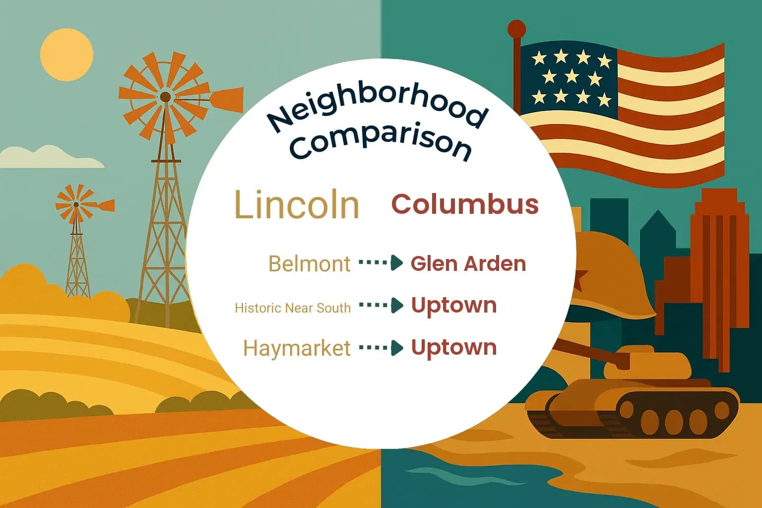 Lincoln vs Columbus Neighborhood Comparison