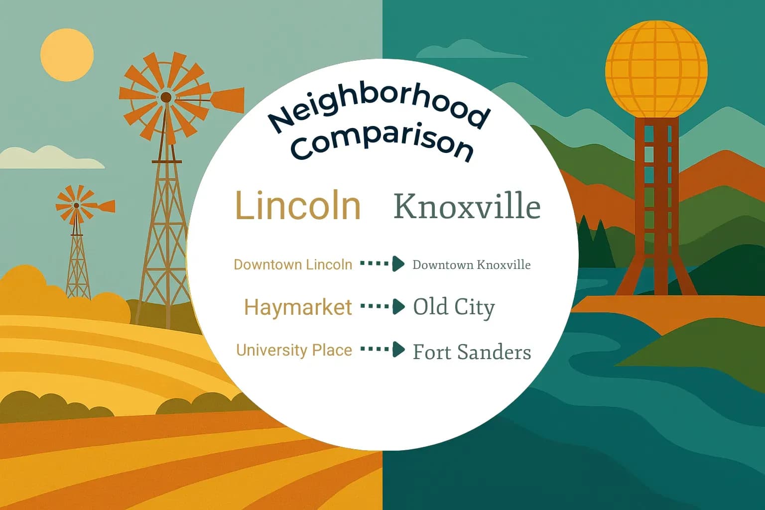 Lincoln vs Knoxville Neighborhood Comparison