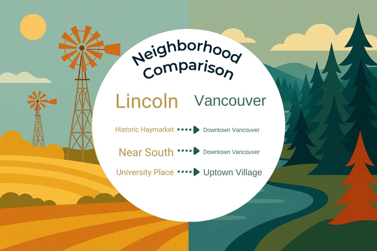 Lincoln vs Vancouver Neighborhood Comparison
