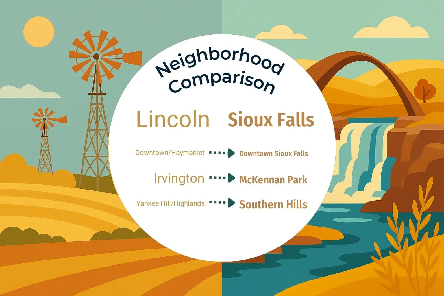 Lincoln vs Sioux Falls Neighborhood Comparison