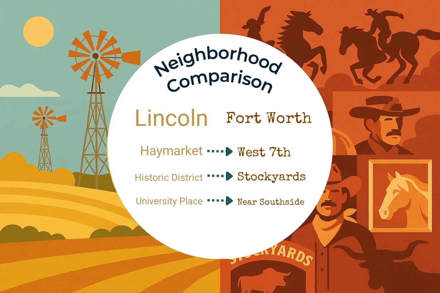Lincoln vs Fort Worth Neighborhood Comparison