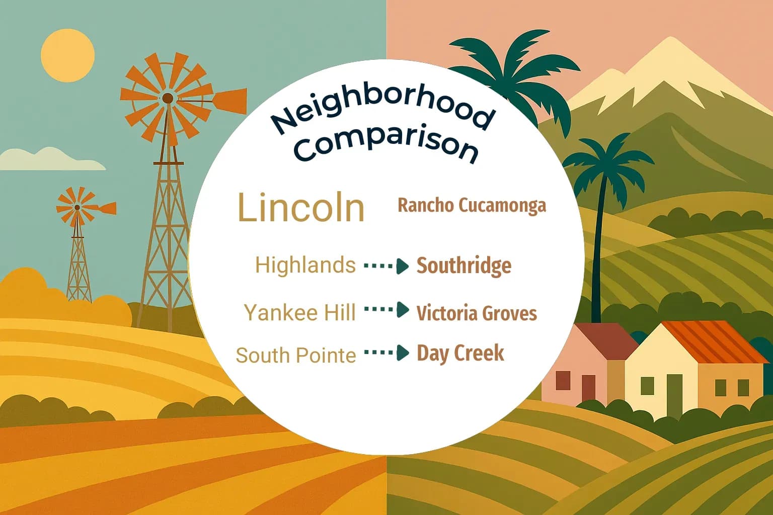 Lincoln vs Rancho Cucamonga Neighborhood Comparison
