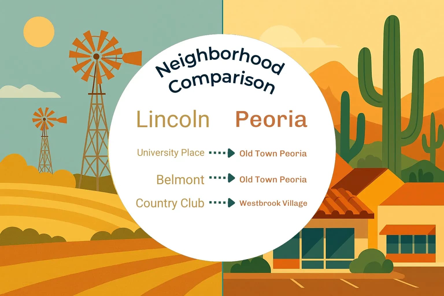 Lincoln vs Peoria Neighborhood Comparison