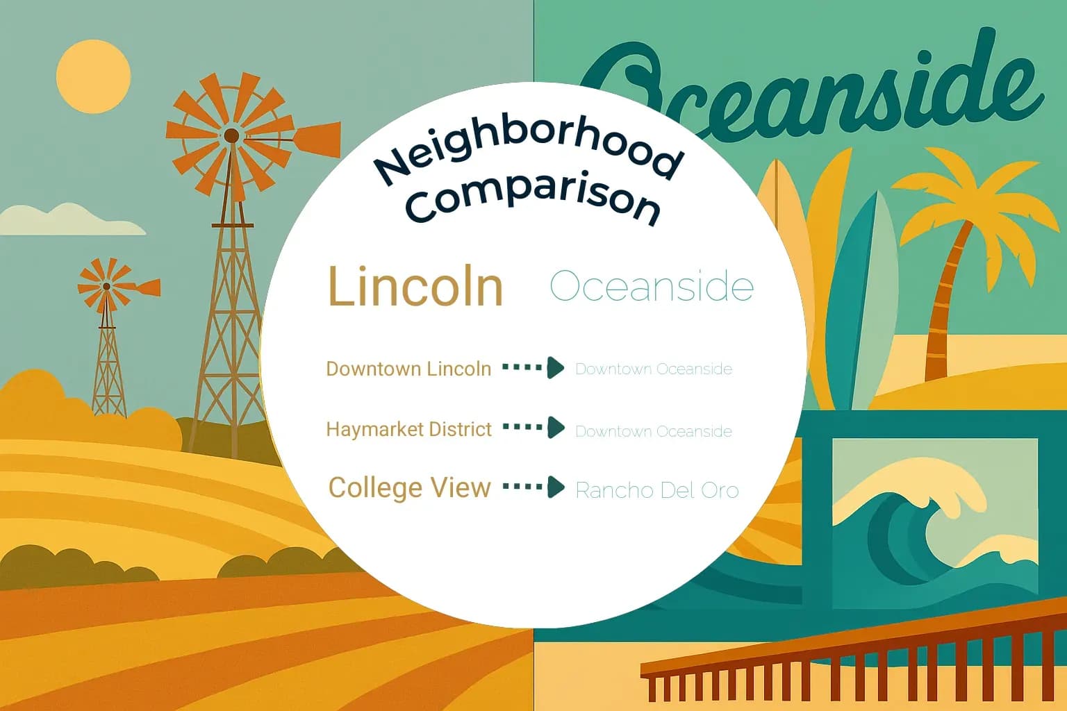 Lincoln vs Oceanside Neighborhood Comparison