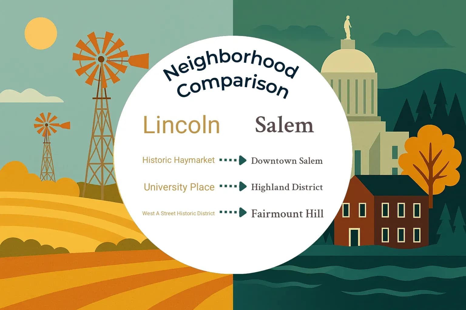 Lincoln vs Salem Neighborhood Comparison
