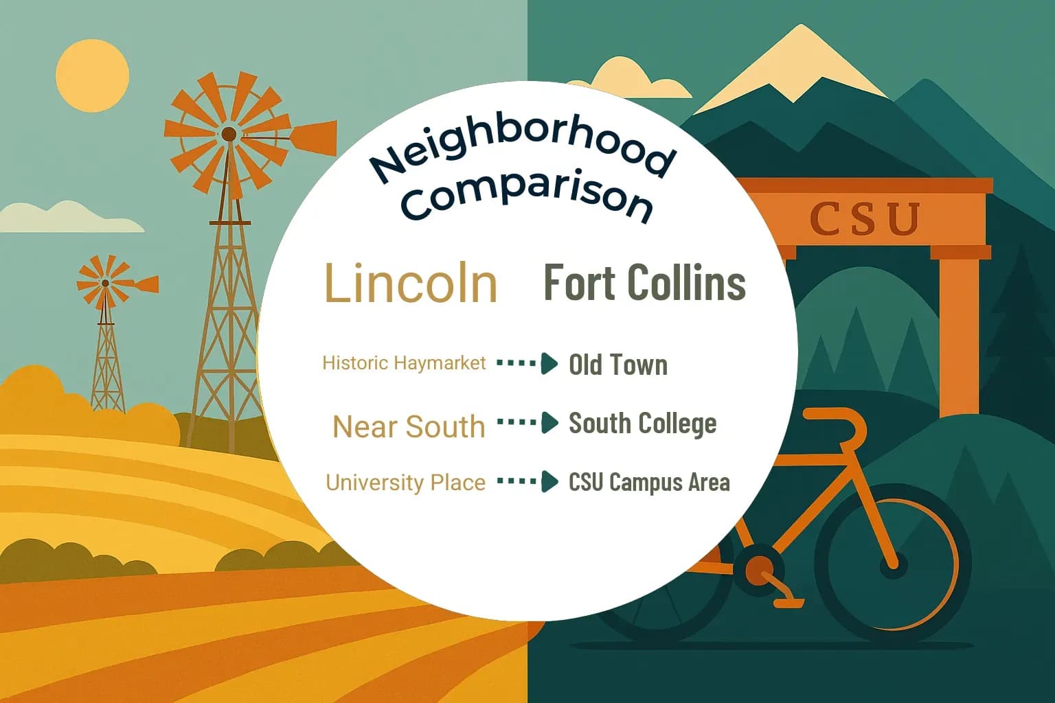 Lincoln vs Fort Collins Neighborhood Comparison