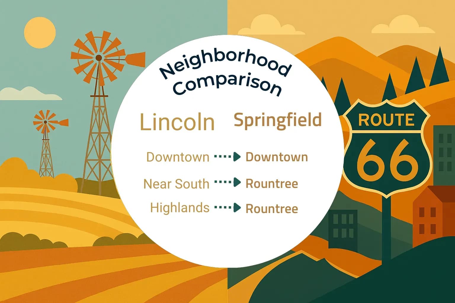 Lincoln vs Springfield Neighborhood Comparison