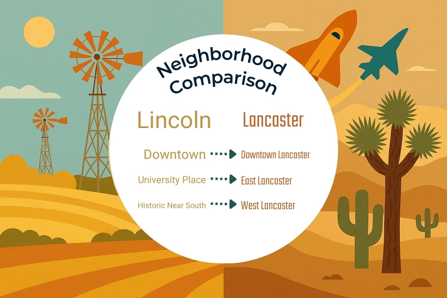 Lincoln vs Lancaster Neighborhood Comparison