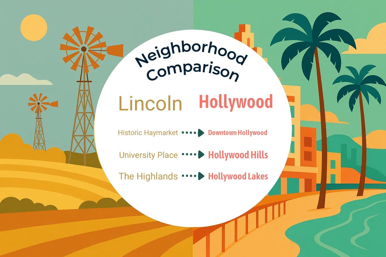 Lincoln vs Hollywood Neighborhood Comparison