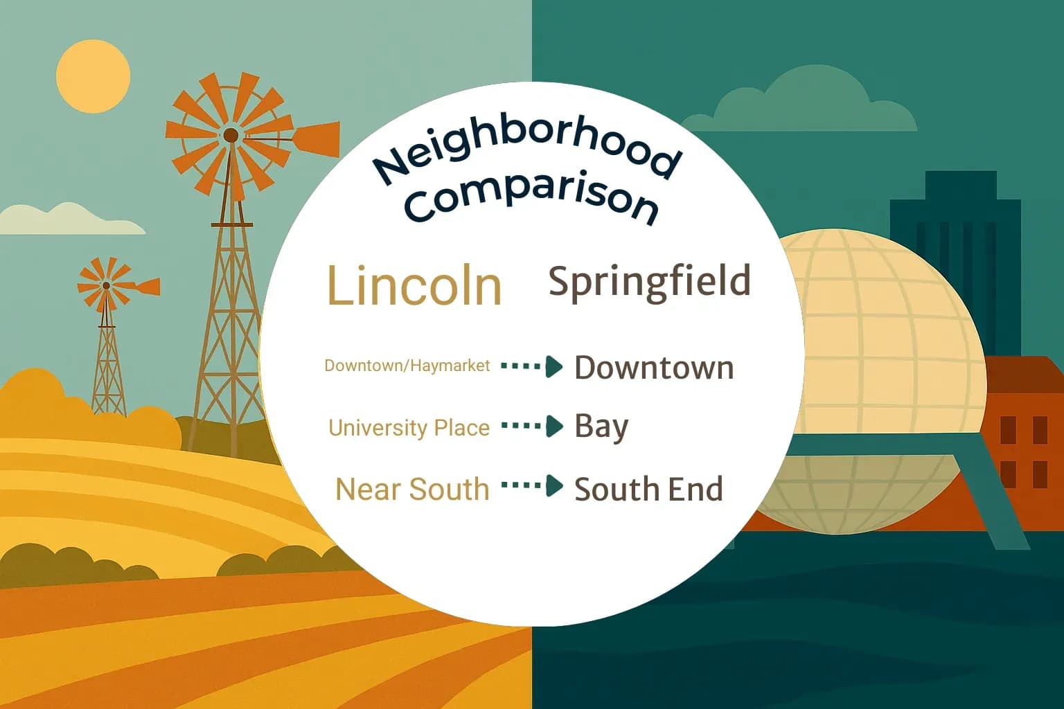 Lincoln vs Springfield Neighborhood Comparison